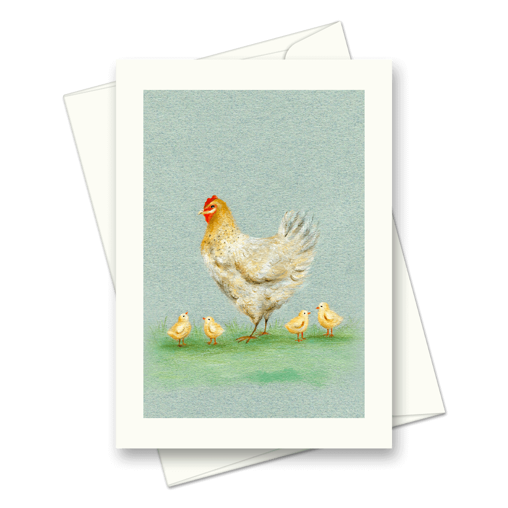 Picture of Chicken and Chicks | Card