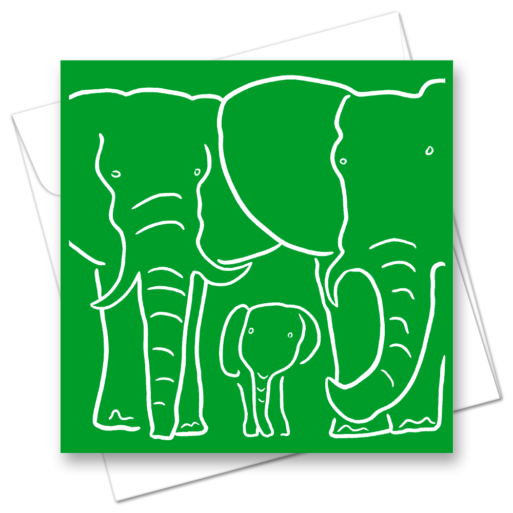 Picture of Elephant Green | Card