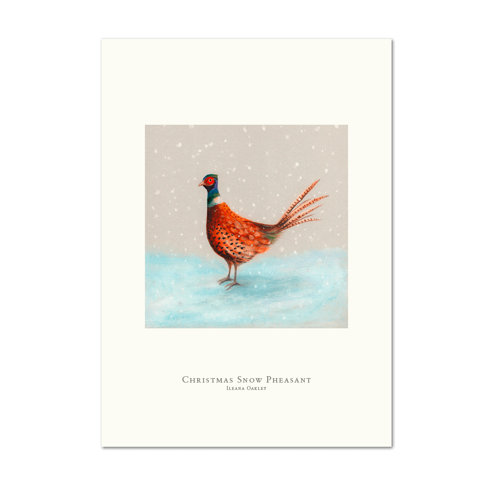 Picture of Christmas Snow Pheasant | Small Print