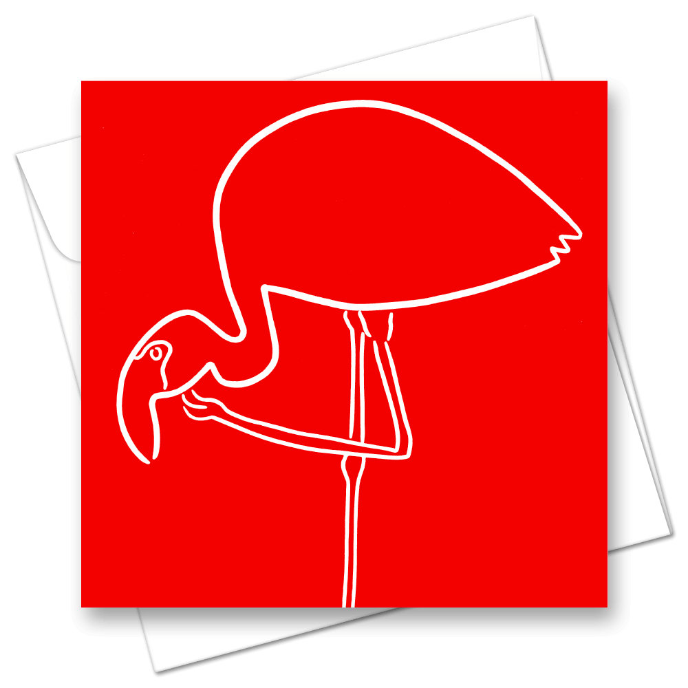 Picture of Flamingo Red | Card
