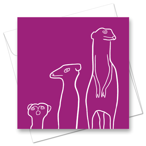 Picture of Meerkat Purple | Card