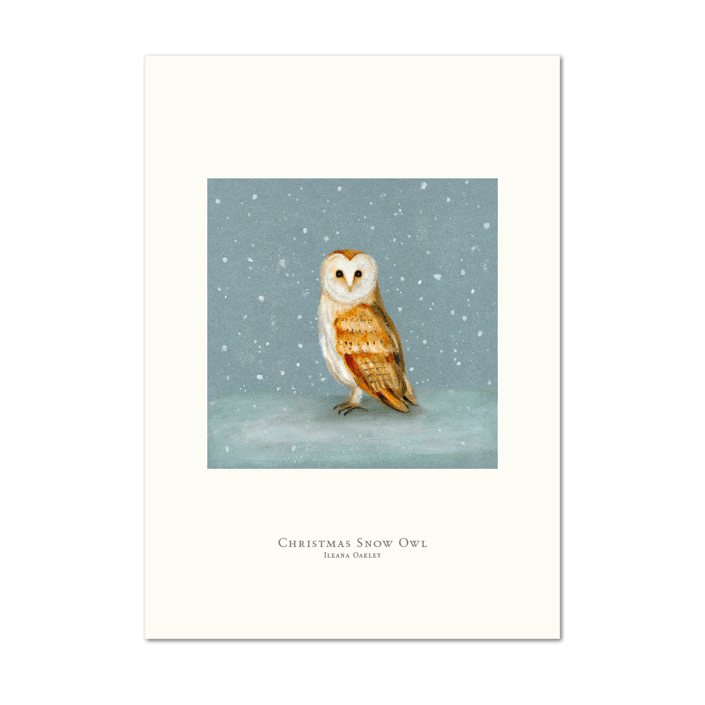 Picture of Christmas Snow Owl | Small Print