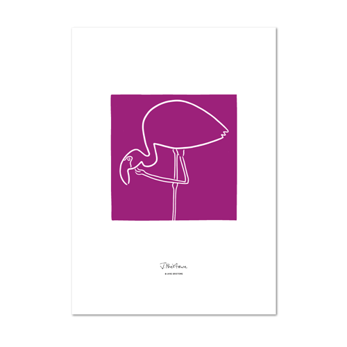 Picture of Flamingo Purple | Small Print