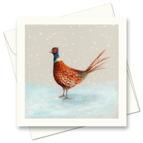 Picture of Christmas Snow Pheasant | Card