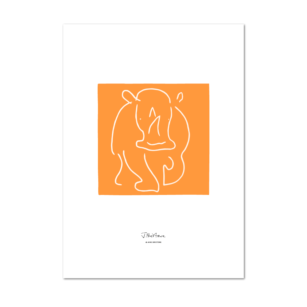 Picture of Rhino Orange | Large Print