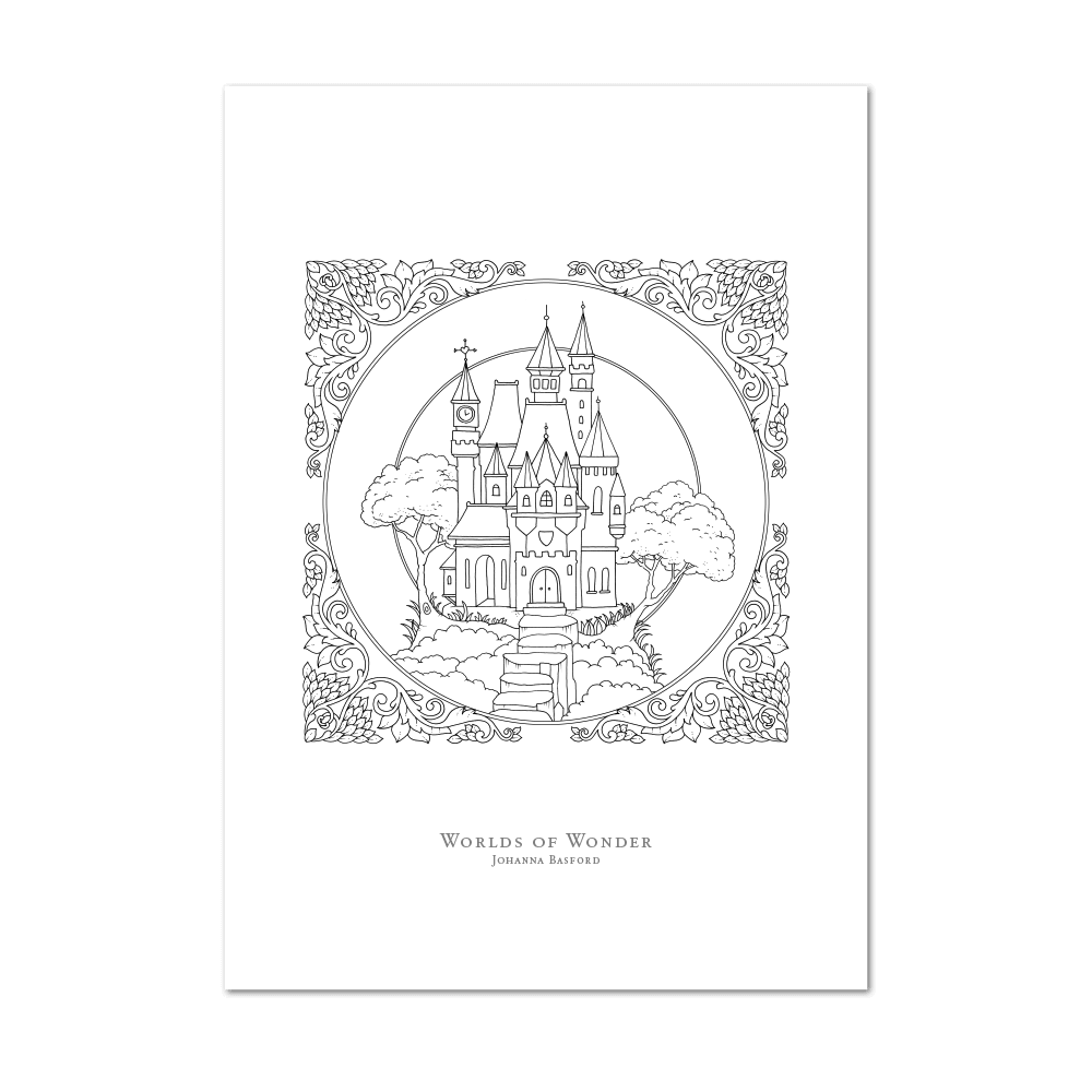 Picture of Worlds of Wonder 1 | Large Colouring Print
