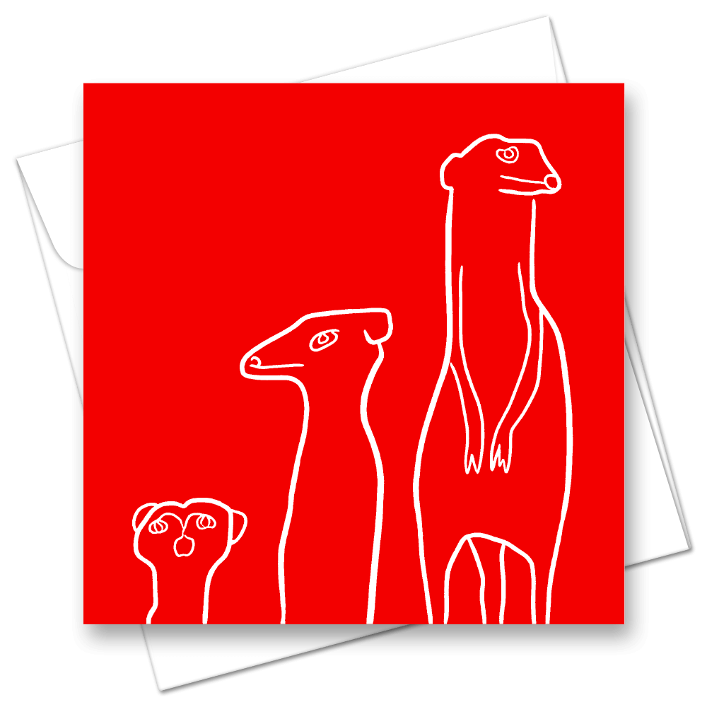 Picture of Meerkat Red | Card