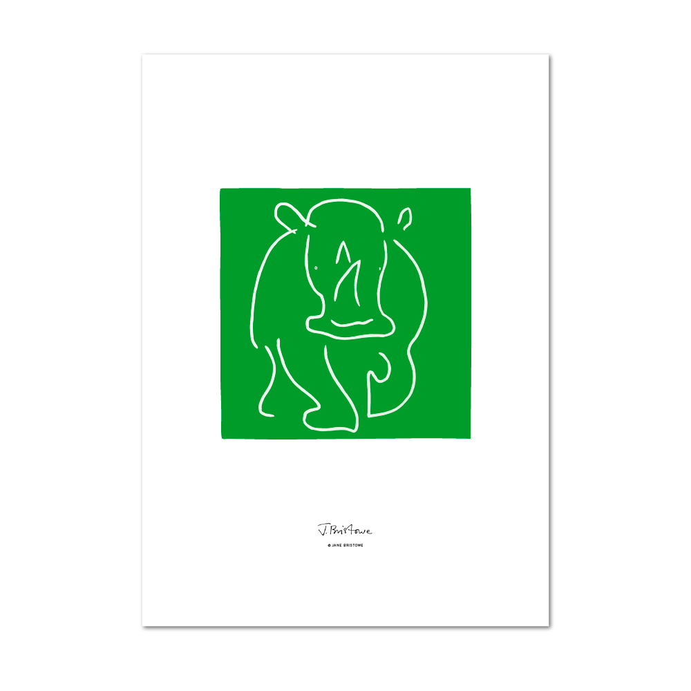 Picture of Rhino Green | Small Print