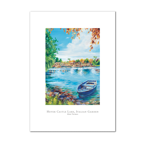 Picture of Hever Castle Lake Italian Garden | Small Print