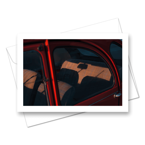 Picture of 2CV At Sunset | Card