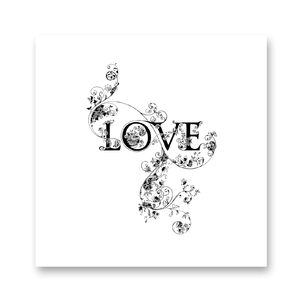 Picture of Love & Heartbreak | Colouring Card