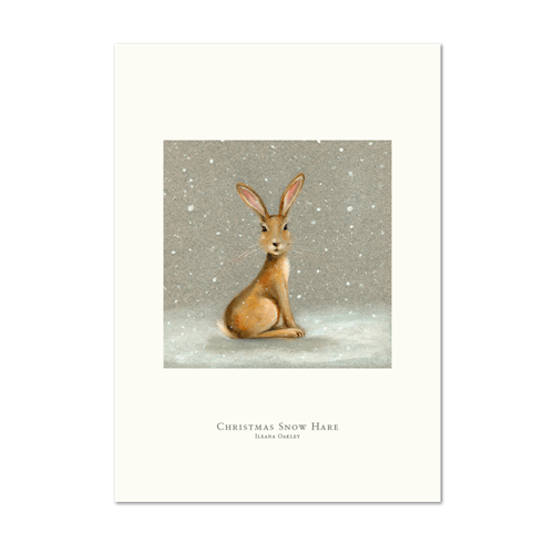 Picture of Christmas Snow Hare | Small Print
