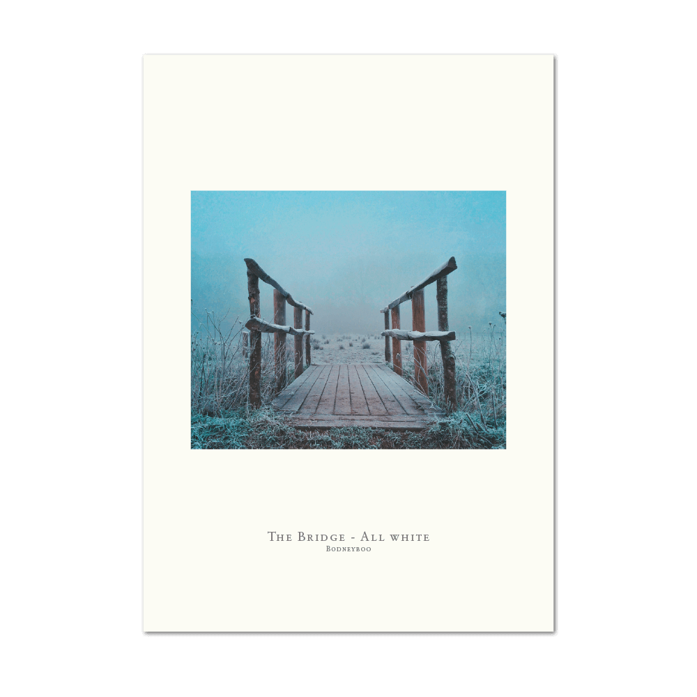 Picture of The Bridge - All white | Small Print