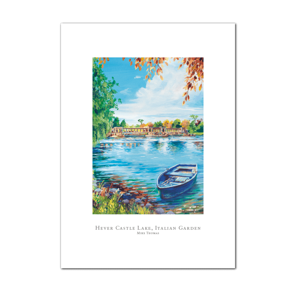 Picture of Hever Castle Lake Italian Garden | Small Print