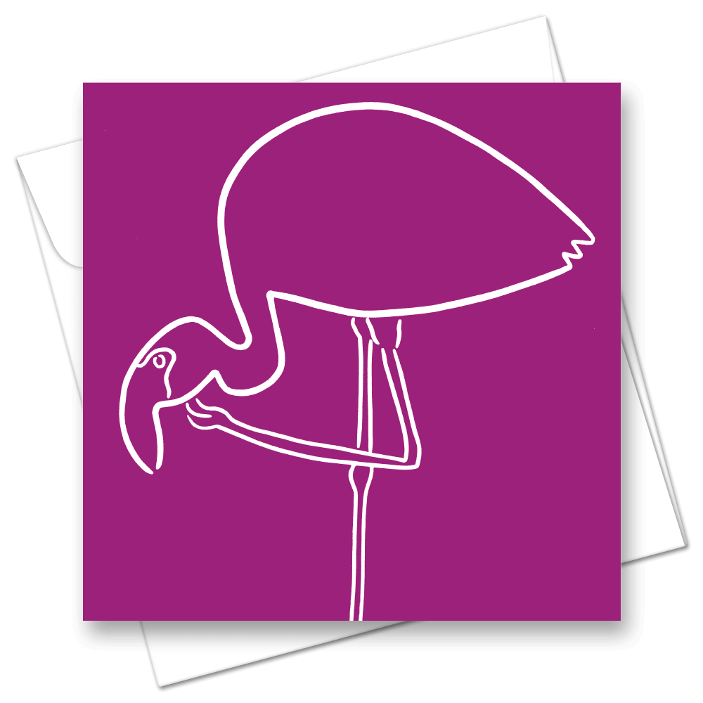 Picture of Flamingo Purple | Card