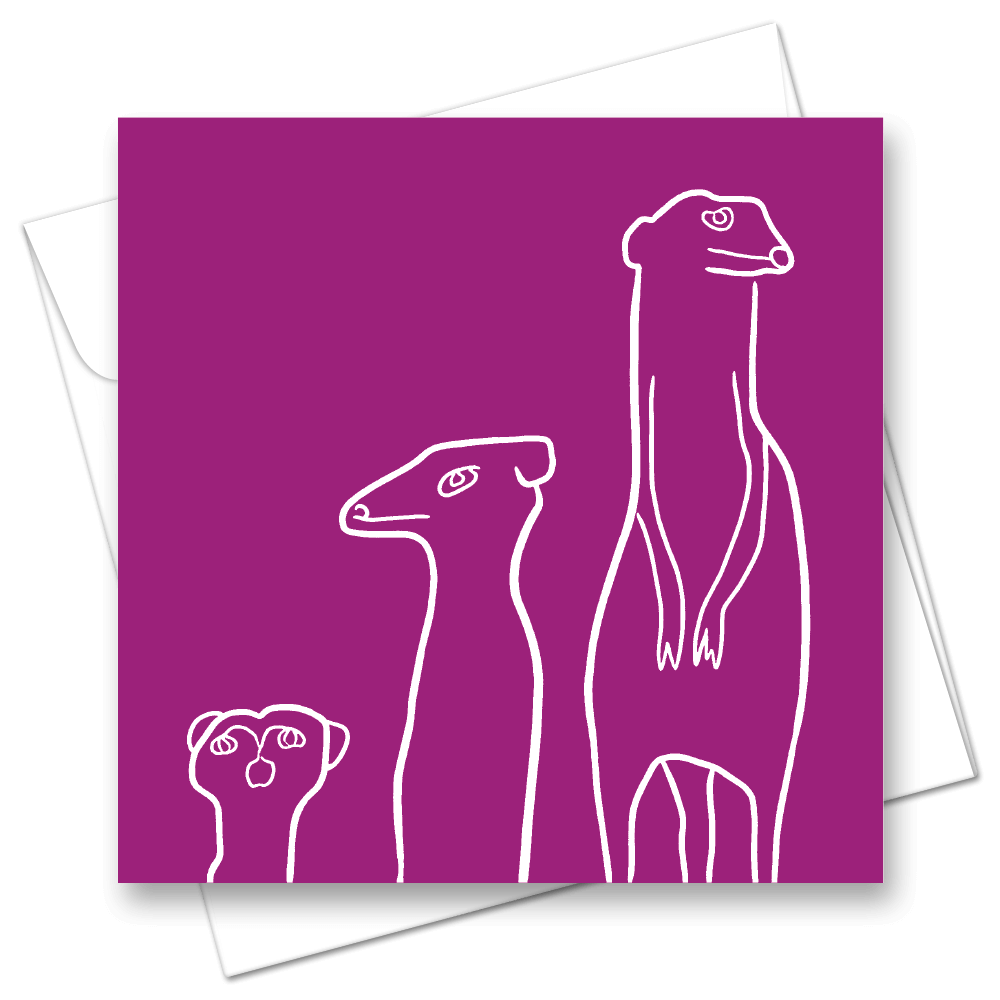 Picture of Meerkat Purple | Card