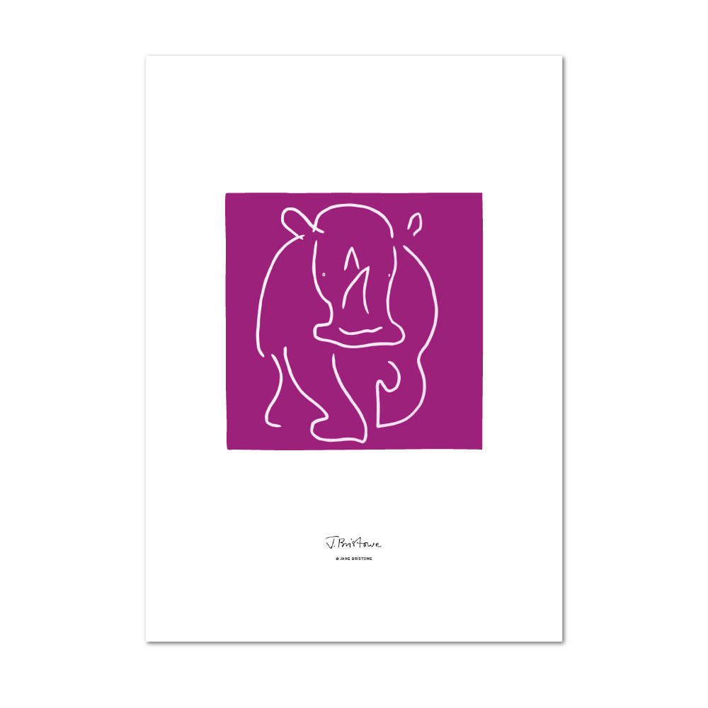 Picture of Rhino Purple | Large Print